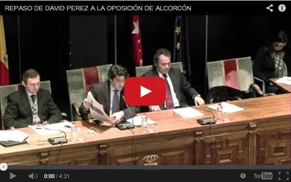 Repaso de David Pérez a la oposición del Ayuntamiento de Alcorcón