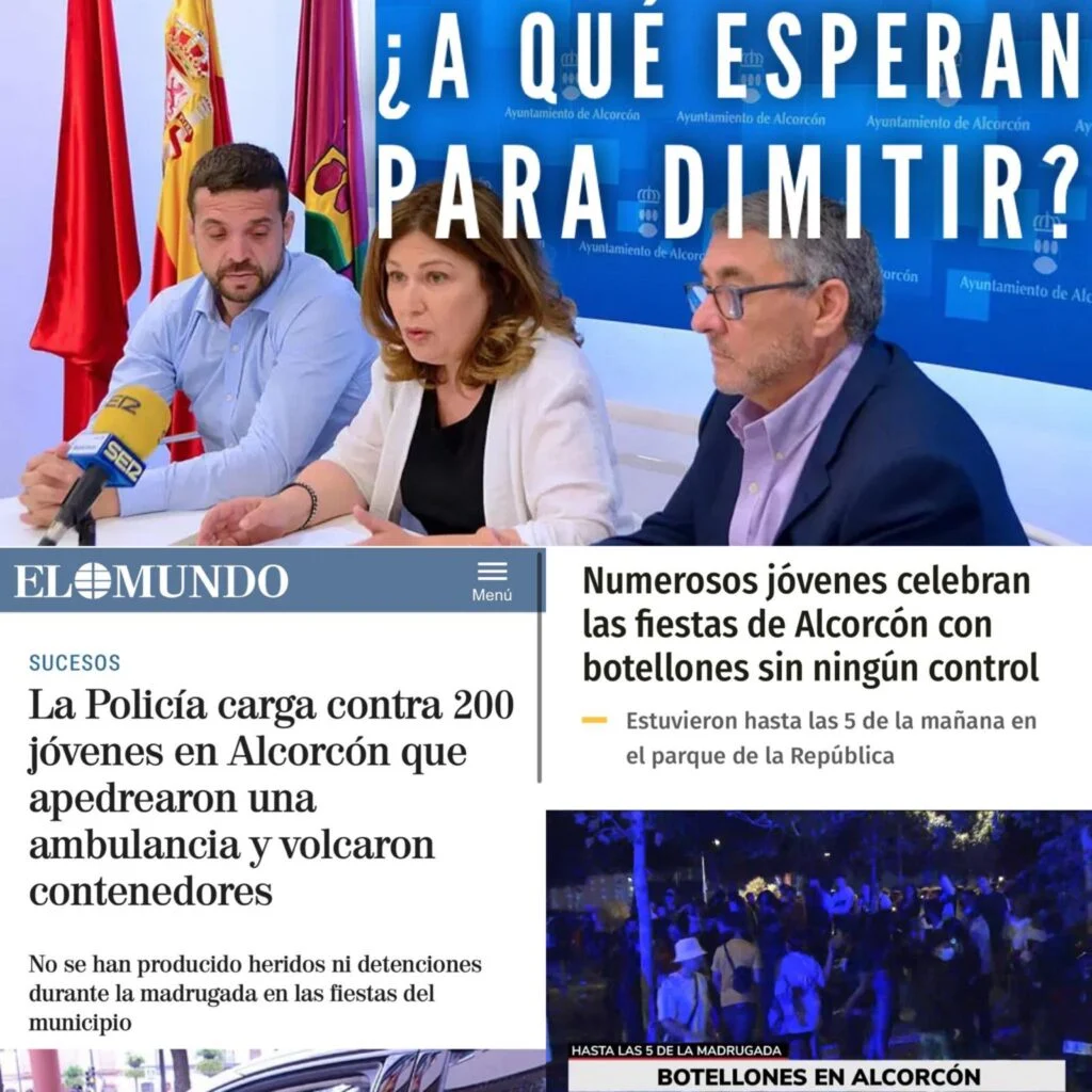 El Partido Popular pide a Delegación de Gobierno de Madrid información sobre los altercados en las Fiestas Patronales de Alc…