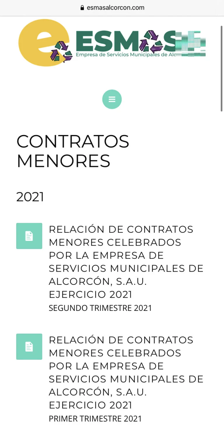 NATALIA DE ANDRÉS NO PUBLICA LOS CONTRATOS MENORES DEL TERCER TRIMESTRE
