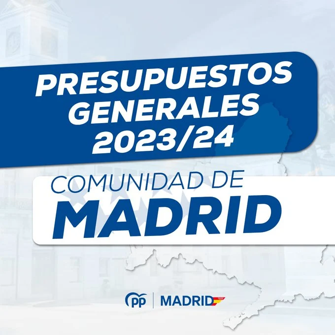 La Comunidad de Madrid aprueba los Presupuestos 2024 con récord histórico en Sanidad y en Gasto Social.