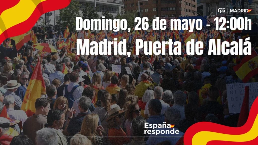 El PP de Alcorcón convoca a todos sus vecinos a unirse a la Manifestación del 26 de Mayo