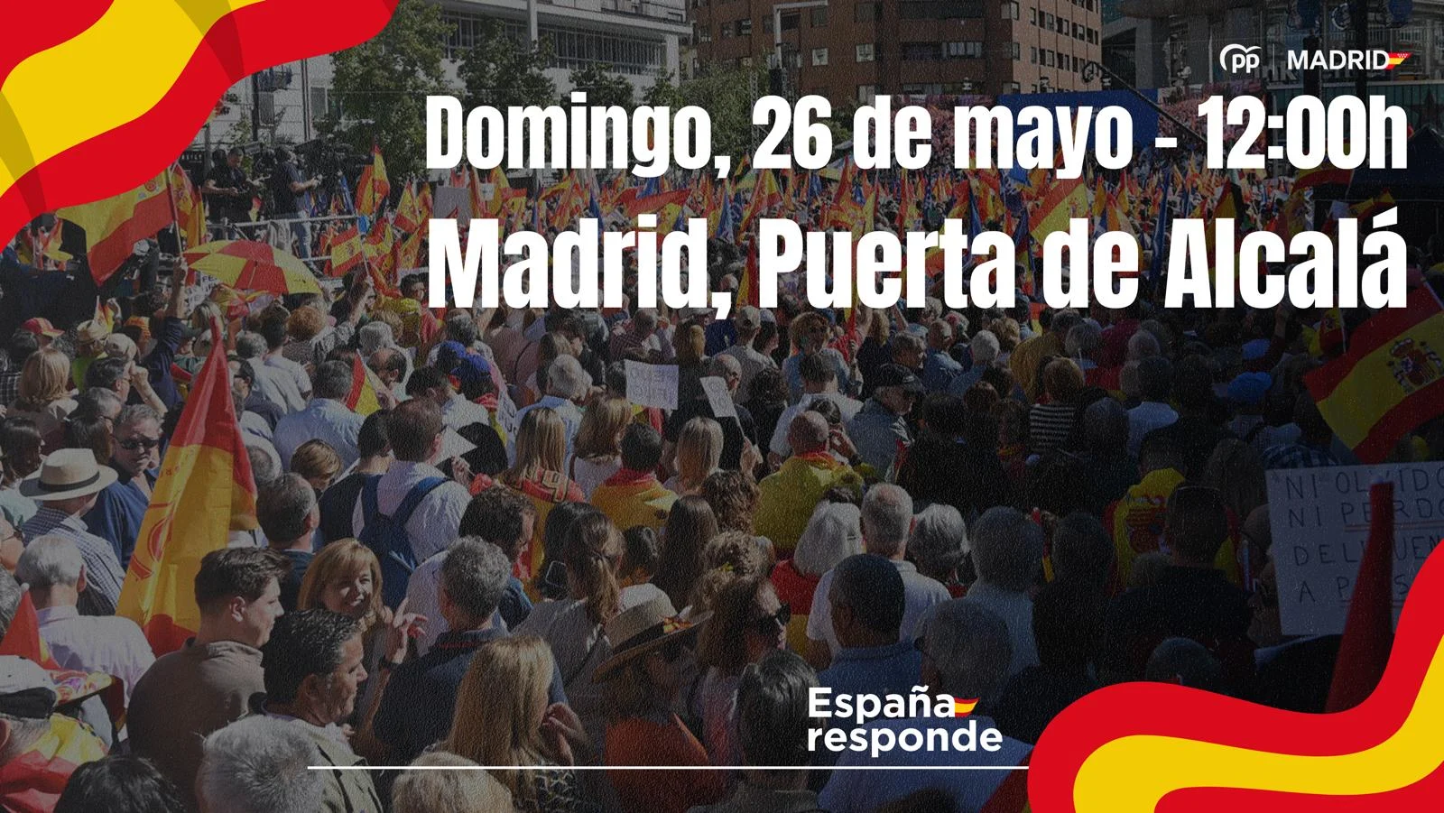 El PP de Alcorcón convoca a todos sus vecinos a unirse a la Manifestación del 26 de Mayo