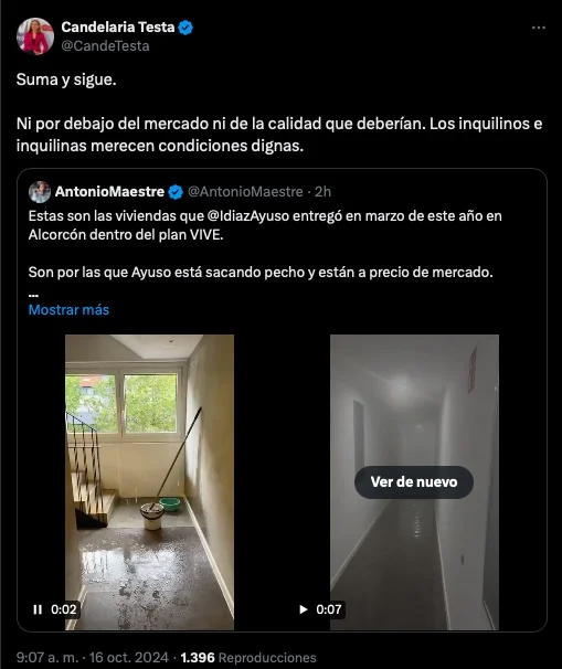 La alcaldesa de Alcorcón propaga bulos sobre el Plan Vive