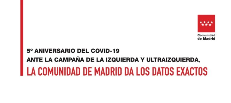 COVID-19: LA COMUNIDAD DE MADRID DA LOS DATOS EXACTOS