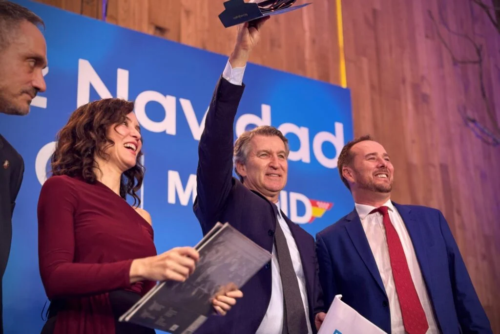 Feijóo y Ayuso eligen Alcorcón para la Cena de Navidad del PP de Madrid con más de un millar de asistentes