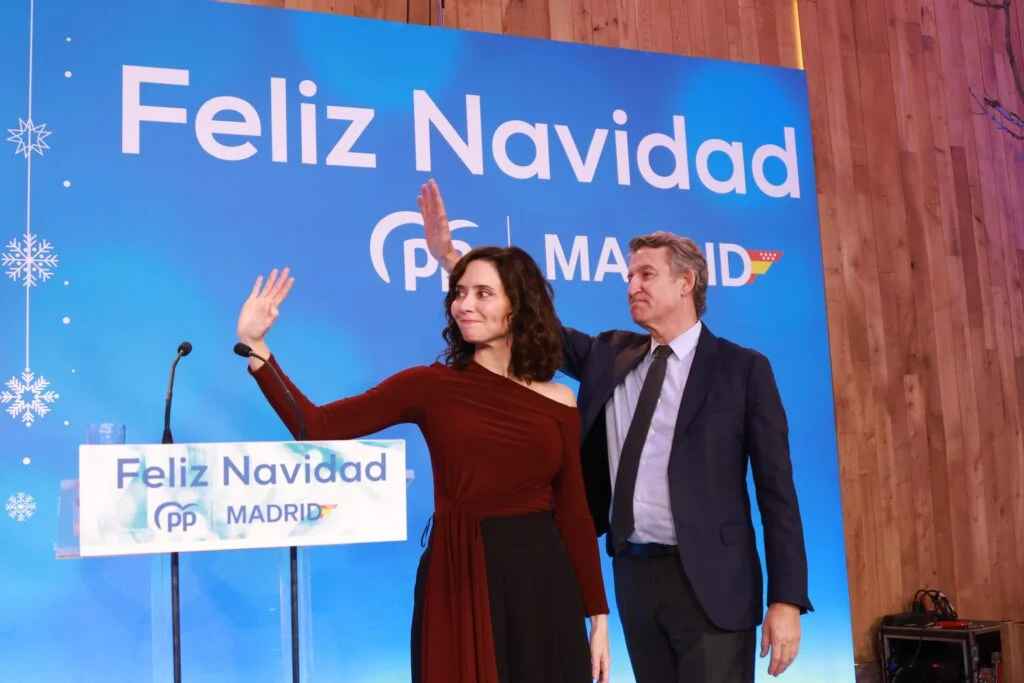 Feijóo y Ayuso eligen Alcorcón para la Cena de Navidad del PP de Madrid con más de un millar de asistentes