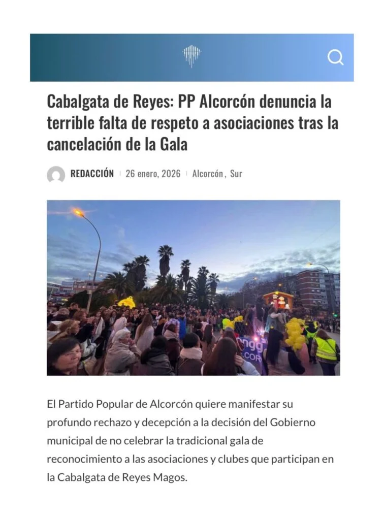 APARICIÓN EN MEDIOS: EL ICEBERG DE MADRID – 26 DE ENERO DE 2026