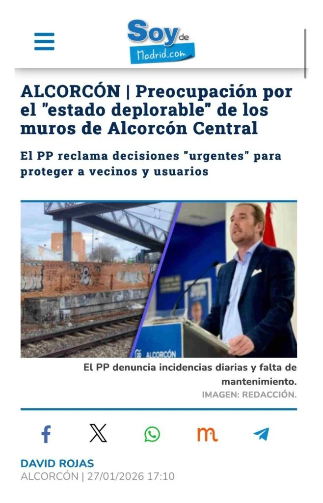 APARICIÓN EN MEDIOS: SOY DE MADRID – 27 DE ENERO DE 2026
