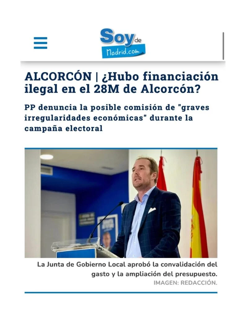 APARICIÓN EN MEDIOS: SOY DE MADRID – 29 DE ENERO DE 2026