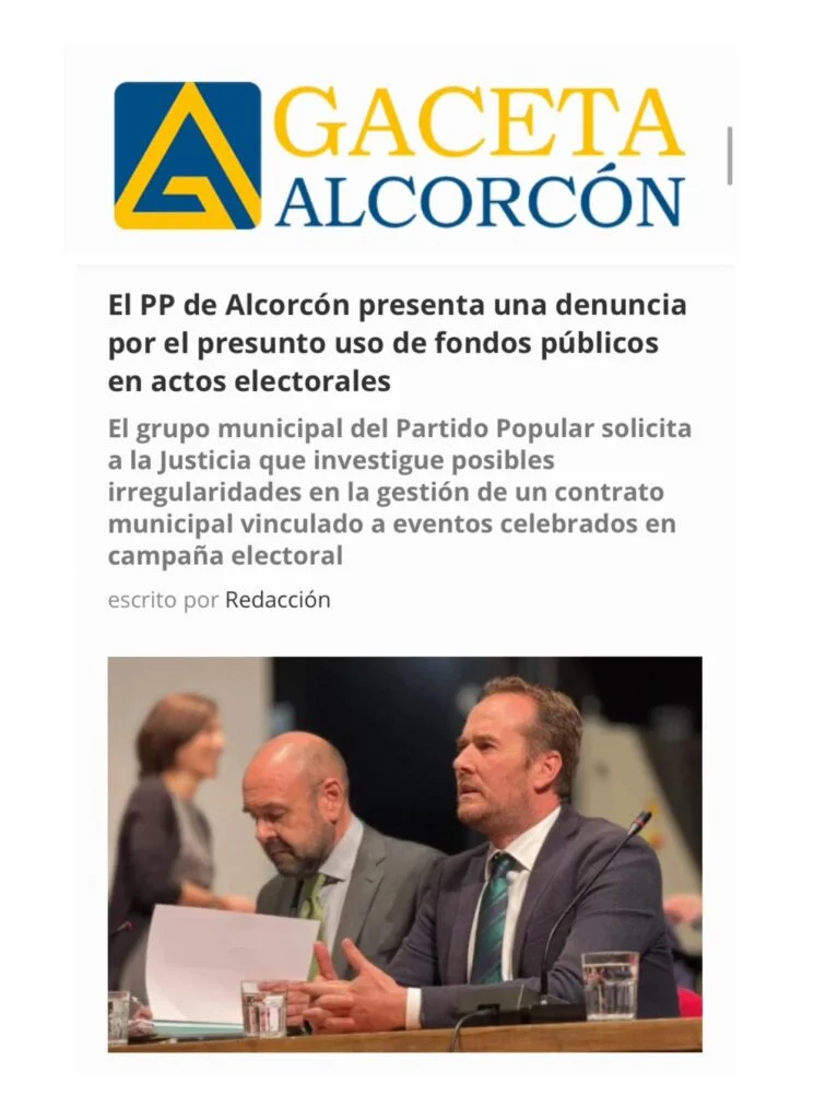 APARICIÓN EN MEDIOS: LA GACETA DE ALCORCÓN – 30 DE ENERO DE 2026