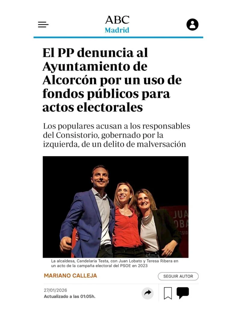 APARICIÓN EN MEDIOS: DIARIO ABC – 26 DE ENERO DE 2026