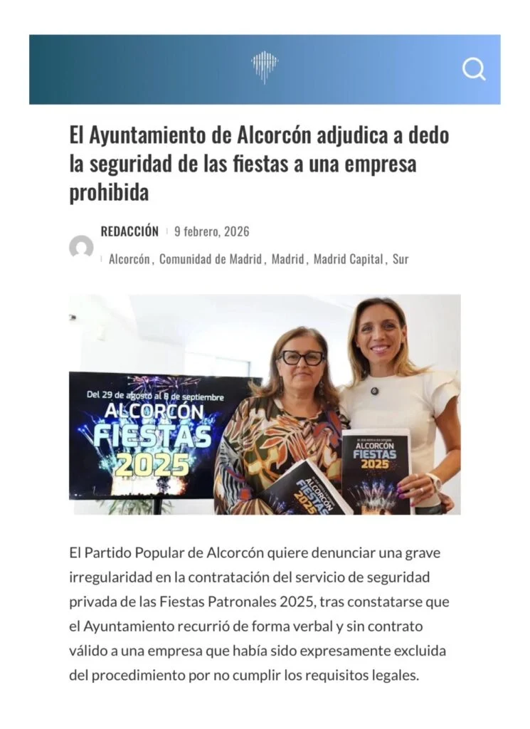 APARICIÓN EN MEDIOS: EL ICEBERG DE MADRID – 9 DE FEBRERO DE 2026