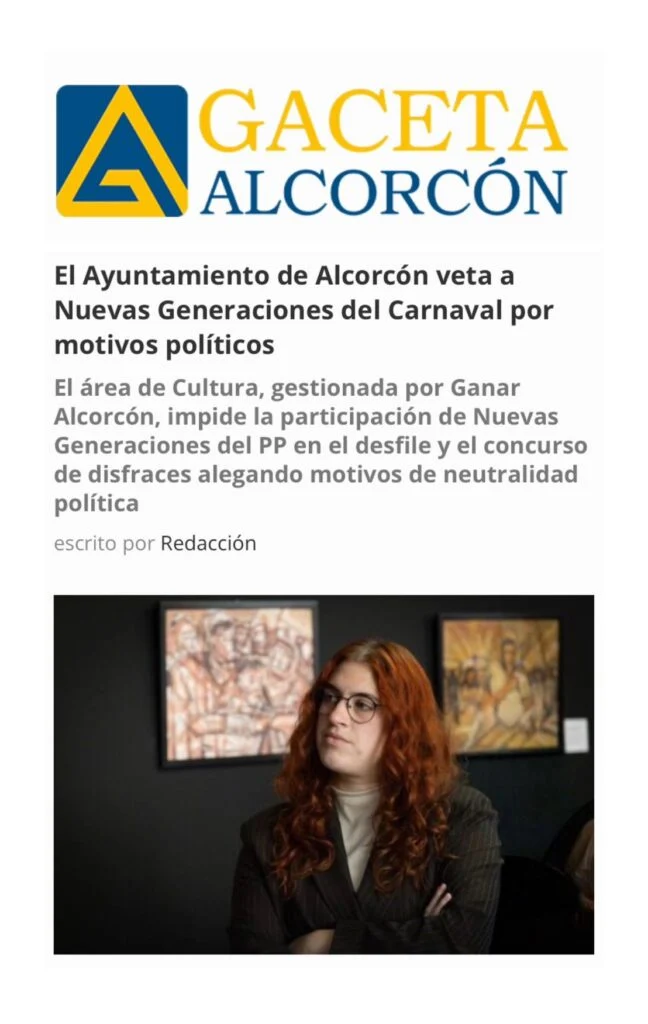 APARICIÓN EN MEDIOS: LA GACETA DE ALCORCÓN – 13 DE FEBRERO DE 2026