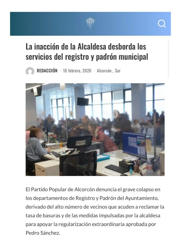 APARICIÓN EN MEDIOS: EL ICEBERG DE MADRID – 16 DE FEBRERO DE 2026