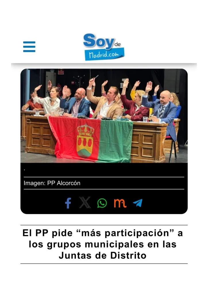 APARICIÓN EN MEDIOS: SOY DE MADRID – 2 DE MARZO DE 2026
