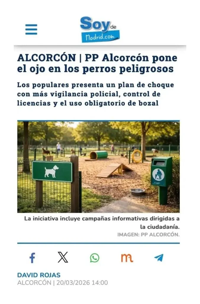 APARICIÓN EN MEDIOS: SOY DE MADRID – 20 DE MARZO DE 2026