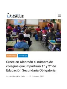 Aparicion en medios: Al Cabo de la Calle - 18 Marzo 2026