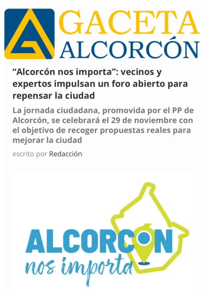 Alcorcón Nos Importa: “Alcorcón nos importa” se consolida como el primer paso de la reconstrucción de la ciudad Éxito rotund…