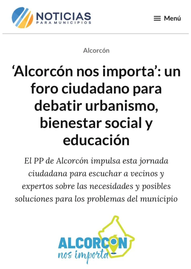 Alcorcón Nos Importa: “Alcorcón nos importa” se consolida como el primer paso de la reconstrucción de la ciudad Éxito rotund…