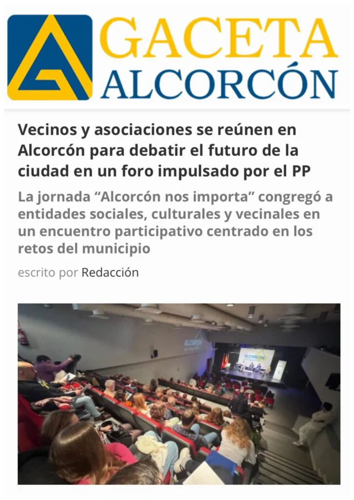Alcorcón Nos Importa: “Alcorcón nos importa” se consolida como el primer paso de la reconstrucción de la ciudad Éxito rotund…